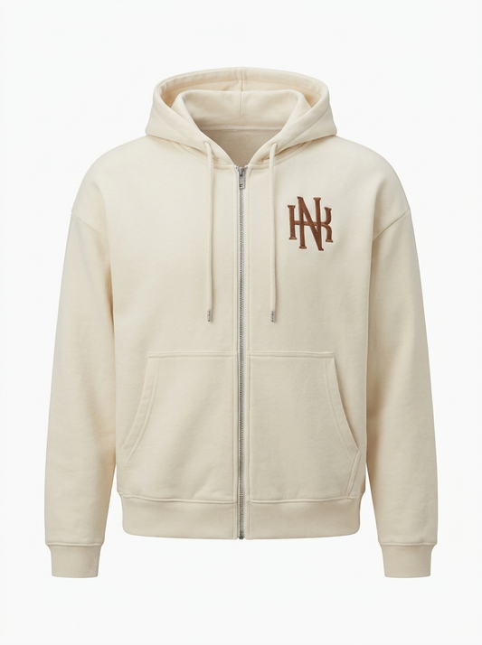 Origin Zip Hoodie - front, clean studio shot
